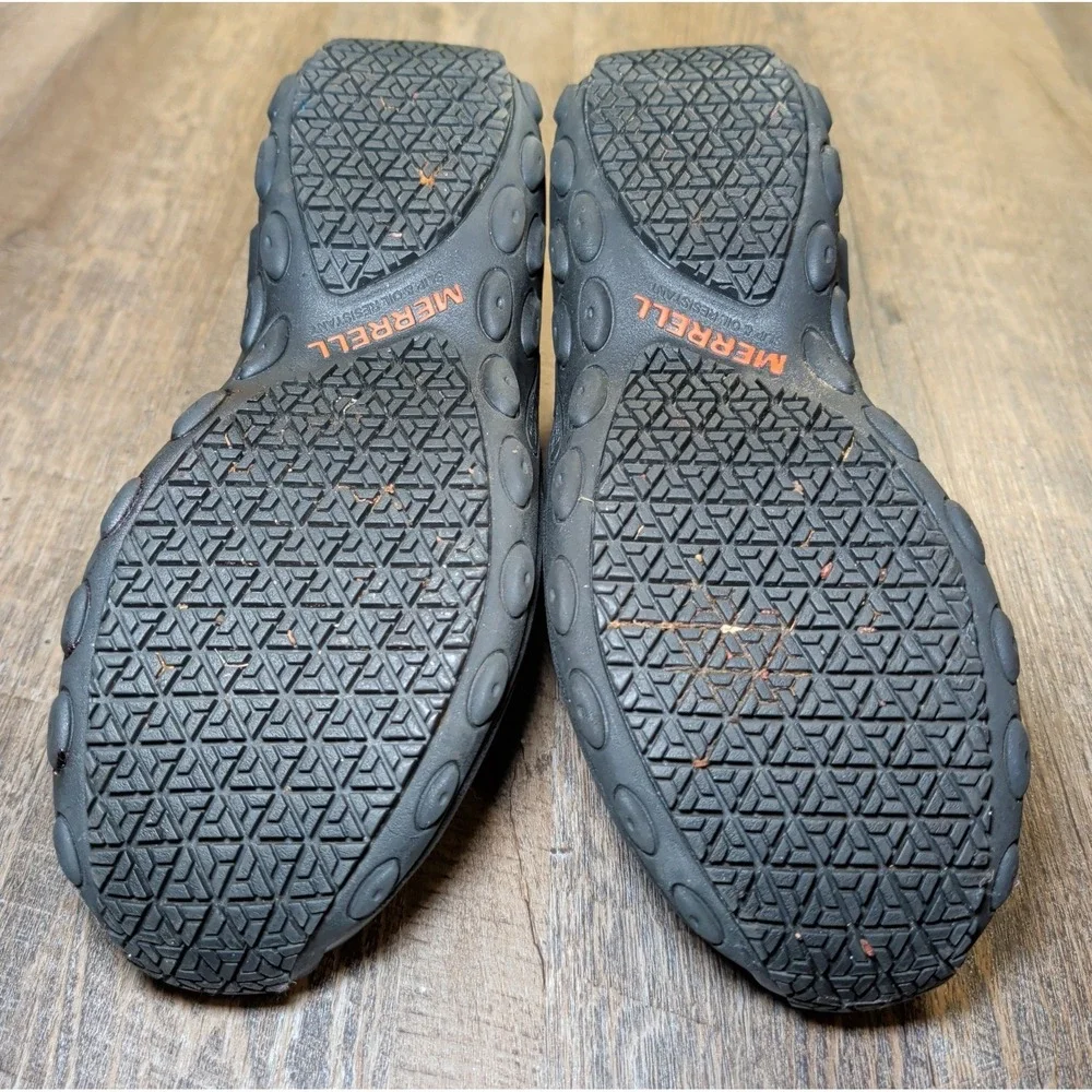 Merrell Men's Size 9 Black Jungle Moc 2 Pro Black Leather Shoes Waterproof